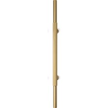System 9726 Silindir Tırtıklı Çekme/sürgü Kapı Kolu Altın Saten Rengi 65 cm (Iki Delik Arası Mesafe)