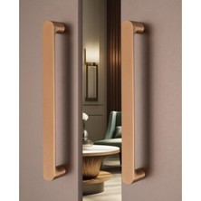 System 9406 Çekme/sürgü Kapı Kolu Şampanya Saten Renk 27.6 cm (Iki Delik Arası Mesafe)