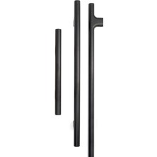 System 9745 Düz Çekme/sürgü Kapı Kolu Mat Siyah 19 cm (Iki Delik Arası Mesafe)