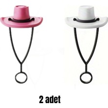 Store Stanley Termos Için Pipet Koruyucu 2 Adet Şirin Kovboy Şapka Pipet Koruyucu Silikon Pipet Kılıfı Pipet Tıpası