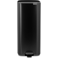 Brabantia Bo Matt Black Pedallı Çöp Kutusu 30L