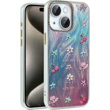 Genel Tedarik iPhone 15 Plus Kılıf Blade Aynalı Desenli Kapak - Desen 4-(5796) - EMTHBA6960-2242