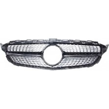 TŞT Mercedes C Class Ön Panjur Nikelaj Bandlı Siyah 13 (Oem No:  A2058850023)