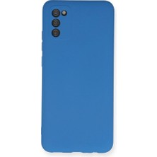 Genel Tedarik Samsung Galaxy A02S Kılıf Nano Içi Kadife Silikon - MAVI-(5796) - EMTHBA3603-1111