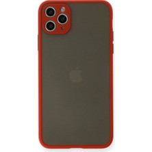 Genel Tedarik iPhone 11 Pro Max Kılıf Montreal Silikon Kapak - KIRMIZI-(5796) - EMTHBA9231-2672