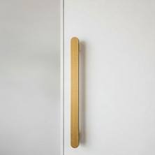 Badem10 Anzer Çizgili (Altın) Çekmece Kulp 512 mm Uzun Metal Modern Kapak Kulbu Banyo Gardırop Dolap Mobilya