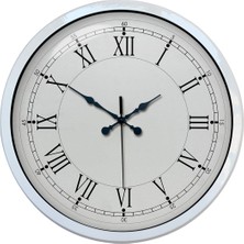 Tedaks 40 cm Beyaz Metal Retro Duvar Saati