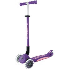 Globber Elite Deluxe Işıklı Scooter - Koyu Mor
