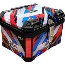 Rexx 60 Litre Abs Motosiklet Arka Çanta-Kırmızı