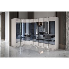 Doressa Modd 8 Kapılı Köşe Gardırop