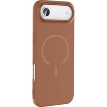 Lopard iPhone 17 Air Telefon Kılıfı Kablosuz Şarj Özellikli Meta Kapak Yüksek Kamera Koruma Çerçevesi