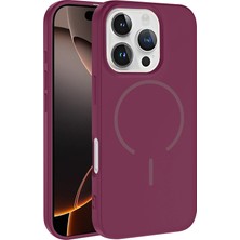 Lopard iPhone 16 Pro Telefon Kılıfı Kablosuz Şarj Özellikli Meta Kapak Yüksek Kamera Koruma Çerçevesi