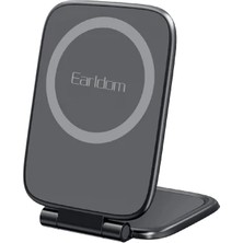 Earldom EH341 Magsafe Uyumlu Manyetik Araç Tutucu – 360° Döner Manyetik Telefon Tutucu, Siyah Araç Içi Telefon Standı
