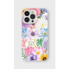 Lelia iPhone 15 Pro Uyumlu Baskılı Şeffaf Telefon Kılıfı | Koleksiyon: Floraluxe Botanica