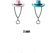 Store Stanley Termos Için Pipet Koruyucu 2 Adet Şirin Kovboy Şapka Pipet Koruyucu Silikon Pipet Kılıfı Pipet Tıpası