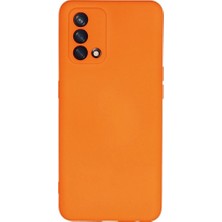 Genel Tedarik Oppo A74 4g Kılıf Nano Içi Kadife Silikon - TURUNCU-(5796) - EMTHBA5485-2187