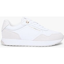 Tommy Hilfiger Kadın Monogram Detaylı Mix Material Spor Ayakkabı