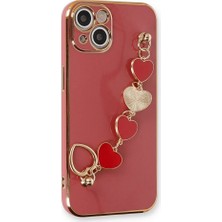 Genel Tedarik iPhone 14 Plus Kılıf Esila Silikon - KIRMIZI-(5796) - EMTHBA9004-8935