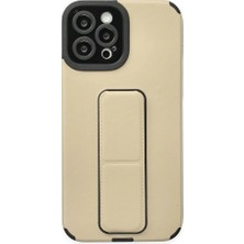iPhone 12 Pro Max Kılıf Mega Standlı Silikon - GOLD-(5796) - EMTHBA6256-9592