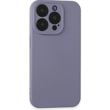 Khayra iPhone 15 Pro Kılıf Nano Içi Kadife Silikon - LILA-(5796) - ESZAOC6723-8811