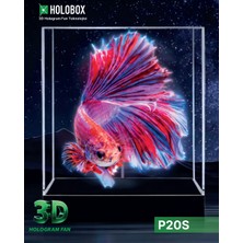 Holobox P20 Slim 3D Kabinli Hologram Fan