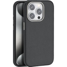 Bodrum Ekipman iPhone 15 Pro Kılıf Wonder Deri Magsafe Kapak - SIYAH-(5796) - VOANFD7449-7236