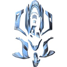 Honda Pcx 2021 - 2024 Uyumlu Komple Kaporta Seti Nikel