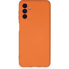 Genel Tedarik Samsung Galaxy A14 4g Kılıf Nano Içi Kadife Silikon - TURUNCU-(5796) - EMTHBA7272-4487