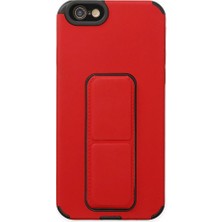 iPhone 6 Kılıf Mega Standlı Silikon - KIRMIZI-(5796) - EMTHBA4261-1074