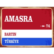 BiveSa Bartın Ili Amasra Ilçesi  Retro Ahşap Sokak Tabelası