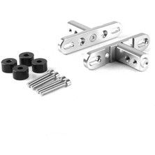 Yamaha Xmax - Nmax Uyumlu Sis Farı Bağlantı Aparatı Gümüş