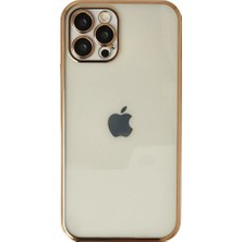 Khayra iPhone 12 Pro Max Kılıf Lensli Silikon - GOLD-(5796) - ESZAOC1516-3074
