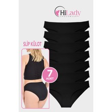 Hilady Kadın Külot 7 Li Paket Likralı Soft, Ve, Siyah, Renkler Pamuklu,yumuşak,bikini Külot
