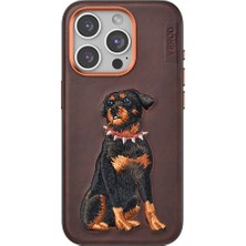 Genel Tedarik iPhone 15 Pro Perma Desenli Kapak - Koyu KAHVE-(5796) - EMTHBA8304-9116