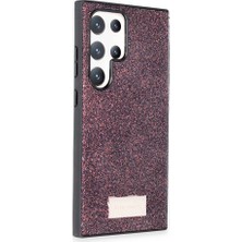 Khayra Samsung Galaxy S24 Ultra Bright Simli Kapak - Derin MOR-(5796) - ESZAOC7967-2649