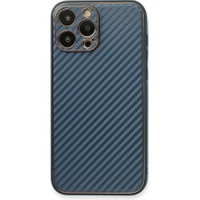 Genel Tedarik iPhone 13 Pro Max Kılıf Coco Karbon Silikon - MAVI-(5796) - EMTHBA7303-8233