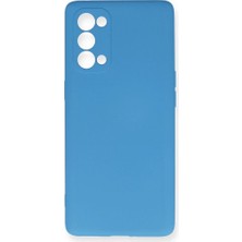 Genel Tedarik Oppo Reno 5 Pro Kılıf Nano Içi Kadife Silikon - MAVI-(5796) - EMTHBA5131-5908