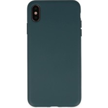Khayra iPhone Xs Max Kılıf Nano Içi Kadife Silikon - Koyu YEŞIL-(5796) - ESZAOC7189-3230