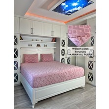 Karnaval Model Welsoft Yumuşak Kış Aylarının Vazgeçilmez Yatak Koruyucu Örtüsü - Pudra - 180X200