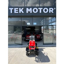 Tek Motor Turbo 105 4x4 Mini Traktör Dizel Marşlı Çapa Makinesı Tam Takım