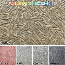 Zebra Model Welsoft Yumuşak Kış Aylarının Vazgeçilmez Yatak Koruyucu Örtüsü - Vizon - 140X200