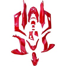 Honda Pcx 2021 - 2024 Uyumlu Komple Kaporta Seti Florasan Kırmızı