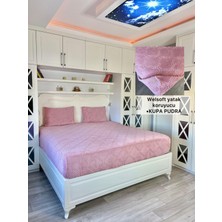 Kupa Model Welsoft Yumuşak Kış Aylarının Vazgeçilmez Yatak Koruyucu Örtüsü - Pudra - 140X200