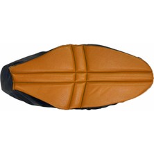 Yamaha Nmax 2014 - 2024 Uyumlu Konfor Hava Destekli Koltuk Kılıfı (Minder) Taba