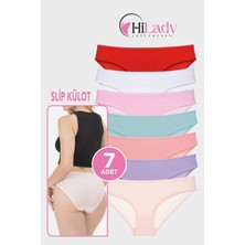 Hilady Kadın Külot 7 Li Paket Likralı Soft, Ve, Siyah, Renkler Pamuklu,yumuşak,bikini Külot