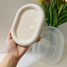 Craftto Dekoratif Oval Takı ve Aksesuar Tabağı Silikon Kalıbı