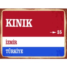 BiveSa Izmir Ili Kınık Ilçesi  Retro Ahşap Sokak Tabelası