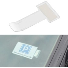 Otohousse Ön Cam Için Şeffaf Plastik Kartvizit Etiket Tutucu