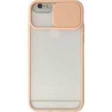 Genel Tedarik iPhone 6 Kılıf Palm Buzlu Kamera Sürgülü Silikon - PEMBE-(5796) - EMTHBA7673-5600