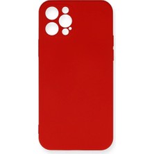 Genel Tedarik iPhone 12 Pro Max Kılıf Nano Içi Kadife Silikon - KIRMIZI-(5796) - EMTHBA5225-2373